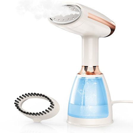 Vertikal dampstrykejern, bærbar vertikal strykejern, 1500W 280ML, rask oppvarming, håndholdt klesdamper, egnet for alle stoffer, ideell for hjem og 