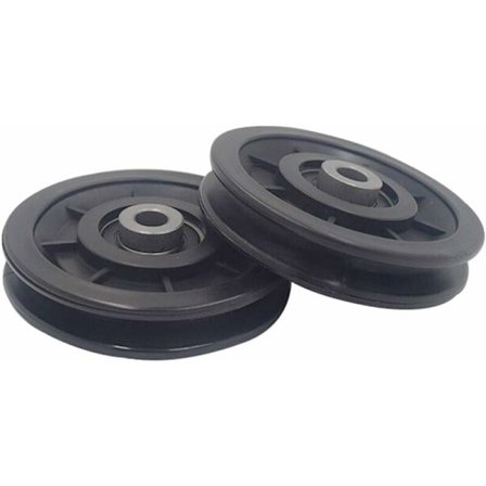 KZQ-90mm Lager Nylon Trinse, Muskel Trenings Trinse, Universalhjul for Kabelmaskin Treningsutstyr Garasjeport, Skyvedør Trinse