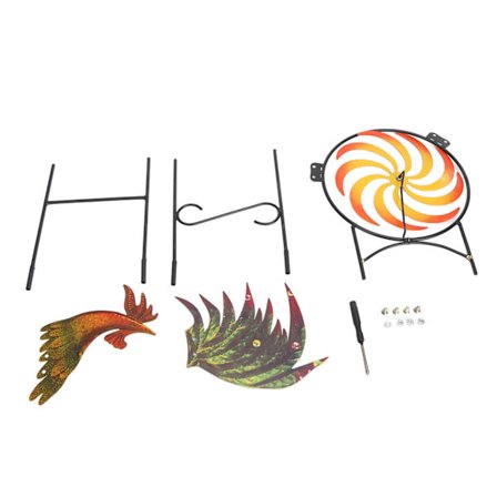 Hane Vindspinner Metall Vindmølle Utendørs Hagedekorasjon