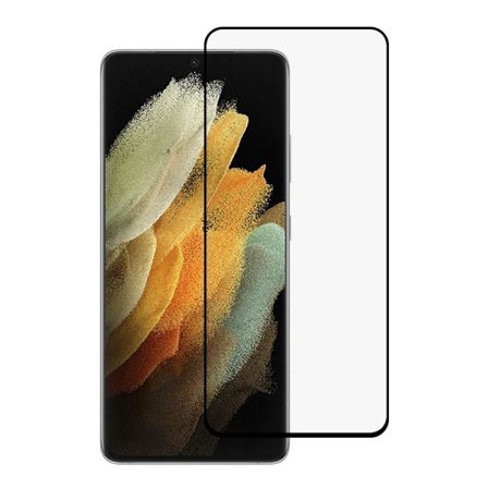 SKALO Samsung S21 Ultra Heltäckande Skärmskydd Härdat Glas - Svart