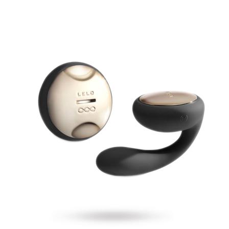 IDA Black - Fjernstyrt Parvibrator - PRISVINNER - Vuxen.no - Dobbel penetrering, sexstillinger, fingervibrator, strapon, sengetøj & strippstenger.