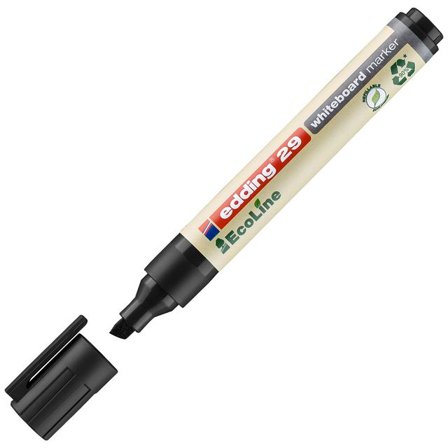 EDDING Whiteboardpenna 29 Ecoline snedskuren spets 1–5mm svart - Lyreco - Kontorsmaterial - Pennor - Whiteboardpennor - Skuren spets