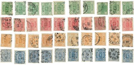 Finland 1885 - LAPE 20-23 - Dubletpakke