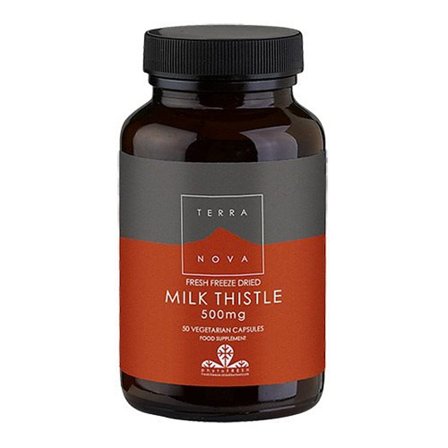 Terranova Milk Thistle marietidsel 500 mg 50 kaps, Helse & Madvarer, Mineraler, Multimineraler