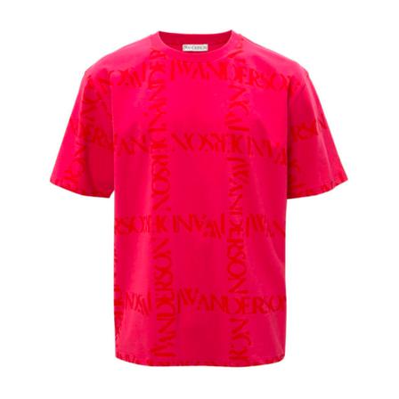 JW Anderson, T-shirt Roze, Heren, Maat:XS,Cotton,print