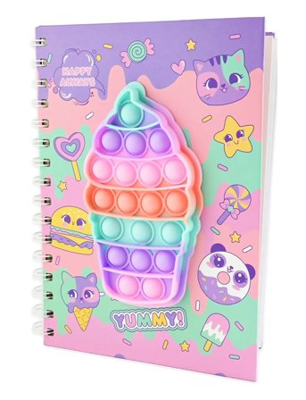 Robetoy Notebook Spiral Pop It Ice Cream A5 - Multi/patterned - ONE SIZE