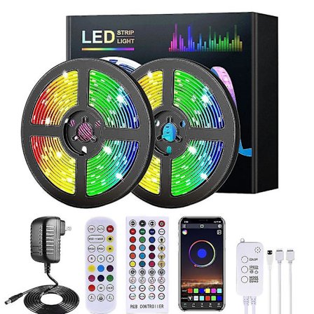 Led Smart Strip Lights 20m Rgb Musik Synkronisering Vandafvisende
