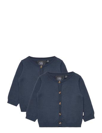 Cardigan Strikket Trøje Cardigan Blå Petit By Sofie Schnoor