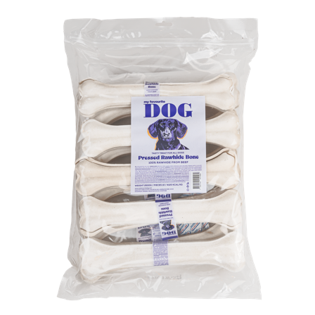 My favourite DOG - Tyggebein av presset råhud, 26 cm, 10-pk. - Hund - Hundegodbiter & tyggebein - Hundebein & tyggekringler - ZOO.no