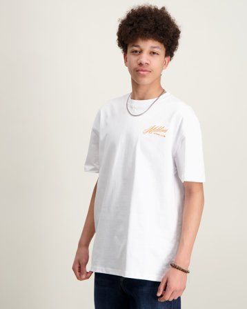 Malelions Malelions Junior Relaxed Yacht T-Shirt Hvid T-shirts Dreng - Kids Brand Store