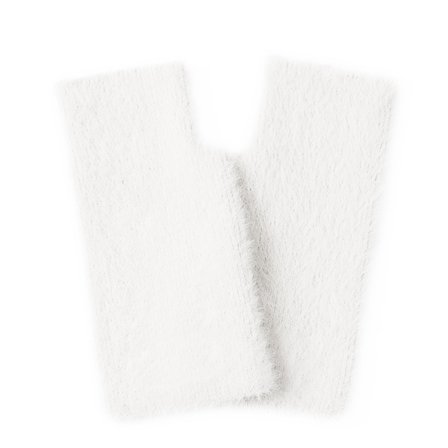 Naisten lämpimät neulotut avosormikkaat, villavuorelliset talvikäsineet