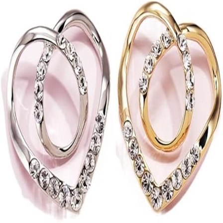 Sjalspænde, 2 stk. T-shirt Clips Rhinestone Pearl Sjalspænder Ring Brochenåle til Kvinder Legering Rhinestone Silk Sing Spænde