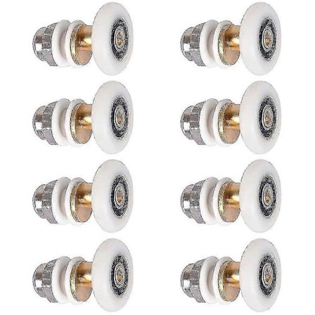 Brusedør - Rullehjul til Brusedør Skydedøre Rullehjul Dør Rulle Hjul Udskiftning 8 stk 23mm [DB]