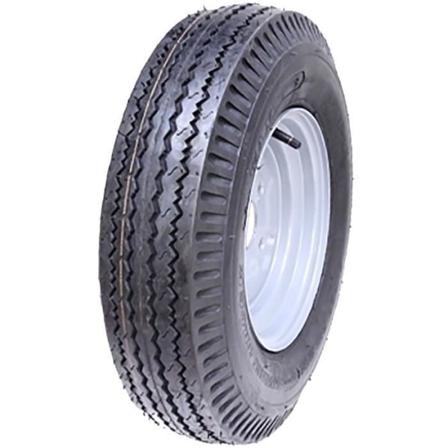 Perävaunun pyörä 5.00-10, 4 kerrosta, nopea, tiehyväksytty, 355 kg, 100 mm PCD vanne