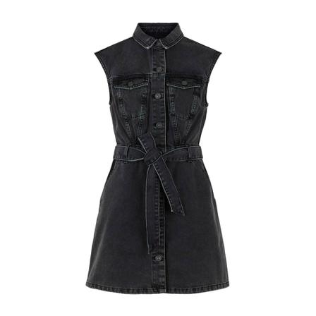 Pieces, Dress Grijs, Dames, Maat:S