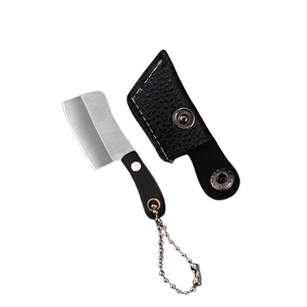 Mini nøgleringskniv, foldbar lommekniv i rustfrit stål til EDC, frugt, pakkeåbning