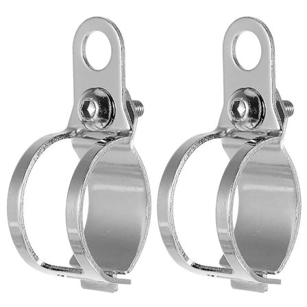 Vilkkukoukun haarukan kiinnikkeet Moottoripyörän muokattu teline. (hopea) (2 kpl)