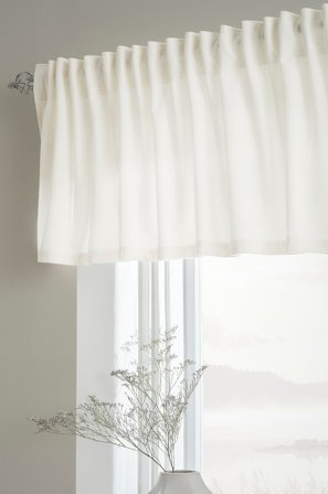 Jotex - Gardinkappe i Fløyel Hvit - SAVANNAH - Kjøp Gardinkapper hos Jotex