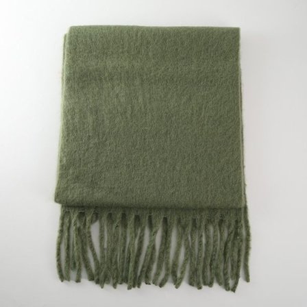 Vinternyhet mohairull imitation kashmir enfärgad scarf, förlängd och förtjockad tjock tofs, höst och vinter varm scarf