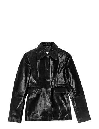 Slim Leather Blazer Black REMAIN Birger Christensen