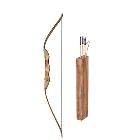 80cm Træbue Og Pil Sæt Til Børn Begyndere Med 3 Sikre Pile Kogger Ungdom Langbue Bueskydning Sæt Børn Praksis Legetøj Gave