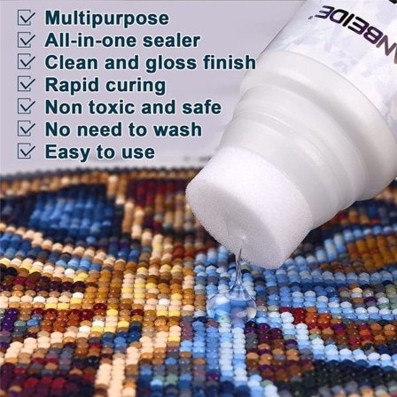 5D Diamantmaleri Lim Diamantmaleri Forseglingsmiddel