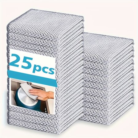 Multifunktionell Metall Mirakel Rengöringsduk, Storlek 5/15/25/35 Extra Stor Diskhandduk, Köksrengöringsdyna, Lämplig för Torr och Våt Användning, 