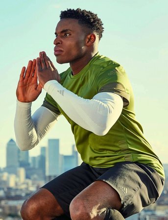 adidas Equipment Compression Arm Sleeves - White - L/XL