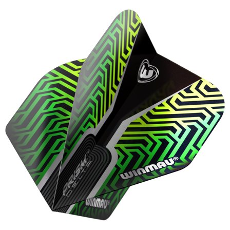 Winmau Darts Flights Kairos Prism Delta Green Standard 3 Sets 9 Pcs Translucent Design Professional Player Accessories