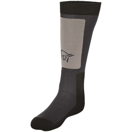 Norrøna Lofoten Mid Weight Merino Socks Unisex ski socks Black 43-45
