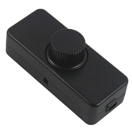 3-100W LED bakkantdimmer (roterende dimmer), brukes for dimbare LED, glødelampe, halogenlampe, 220-240V, CE-kontakt, svart _MGF