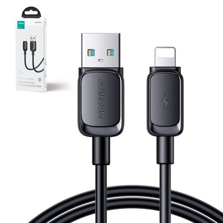 Joyroom Multi-Color Series A14 Lightning /USB-A 2,4A 1,2 m kabel - svart