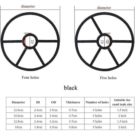 Multiway Ventil Stjerne Pakning Swimmingpool Sandfilter Forsegling Swimmingpool Filter Forsegling 4 5 Gren For 1.5 2 Tommer Ventil