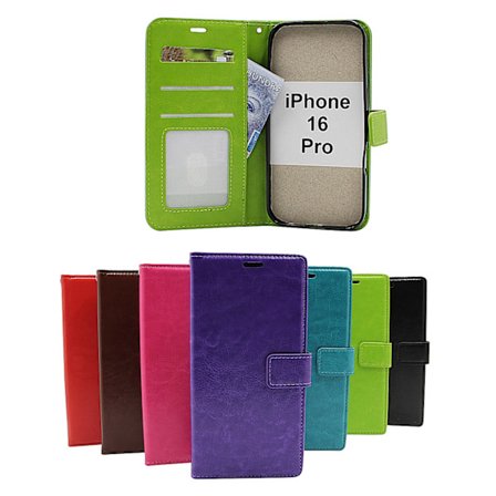 Crazy Horse iPhone 16 Pro Plånboksfodral