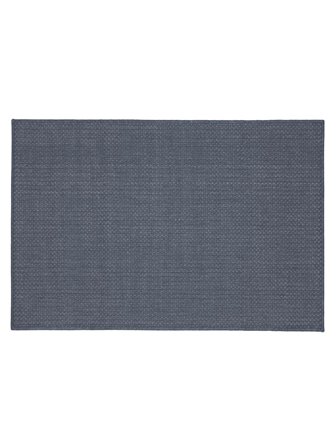 Polypropylen Fußmatte Clio Anti-Slip Einfarbig Blau/Weiß Waschbar