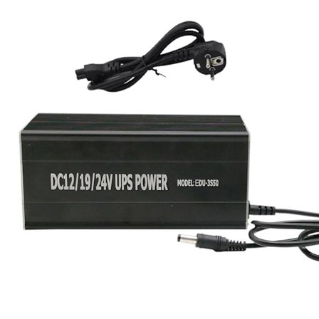 AC 110-220V inngang, USB 5V + 5,5x2,5mm 12V-24V Juster utgang UPS avbruddsfri strømforsyning for bærbar ruter mobiltelefon