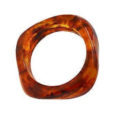 Fashionabelt Akrylarmband Justerbart Akrylarmband Charm i Vintage Look för Stilfull Outfit Komplement (Brun)