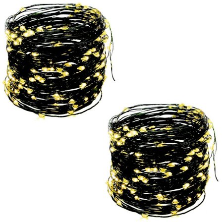 2st Ljusslingar 60LED 3 meter SVART