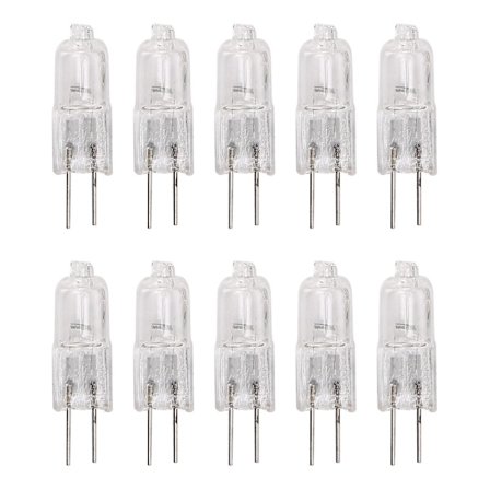 10 X G4 Halogen Lys Lampe Belysning 10w Varm Hvid