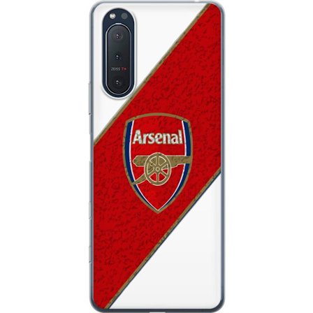 Kompatibelt Mobilskal till Sony Sony Xperia 5 II Moschino Toy teddybjörn med enkel tecknad design, brun björn med vit tröja och tydlig logotyp på