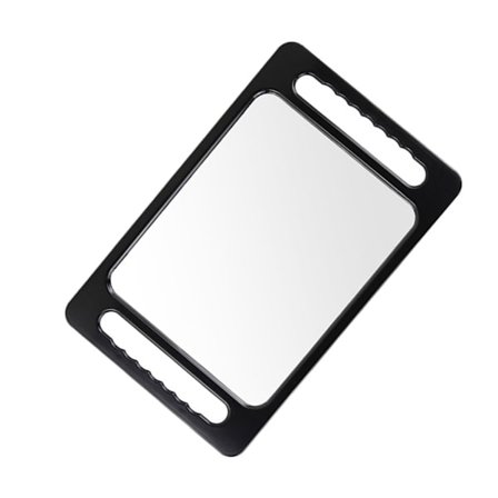 Käsikäyttöinen peili kahvalla, suuri käsikäyttöinen peili kaksoiskahvalla