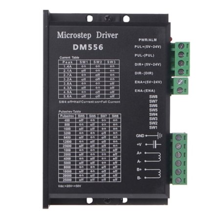 Digital Stepper Driver, Dm556 Progressiv Motordriver, Egnet til Nema 23, Nema 24 og Nema34 Steppermotorer