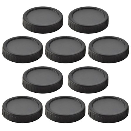 10 stk. 86 mm bredmundet glaslåg silikoneforsegling lufttæt fødevaregodkendt BPA-fri kraftig lækagesikker farverig universal rund kopdæksel Jikaixiang