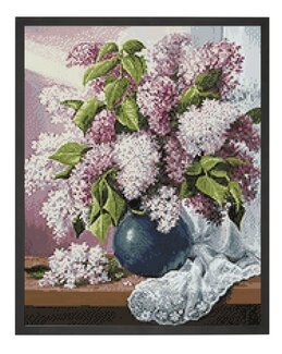 Diamond painting Blühender Flieder - WizardiArt