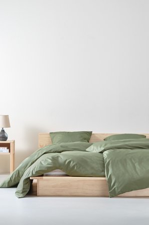 Jotex - Percale Dynetrekk - Økologisk Kaki - ZACK - Kjøp Sengesett hos Jotex
