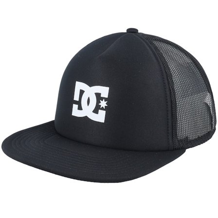 DC - Schwarz trucker Cap - Gasstation Black Trucker @ Hatstore