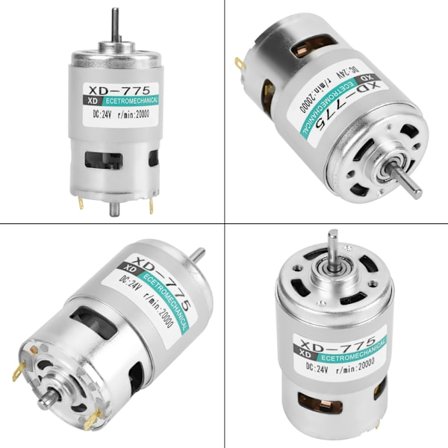 XD-775 24V Højhastigheds Lav Støj Dobbelt Kugleleje Børste DC Motor (24V 20000rpm)