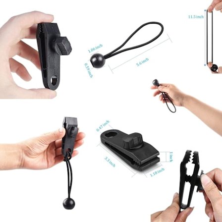 10 Sett Presenningsklype Teltklemme Presenning Markiser Klype Markiser Klemme Tens