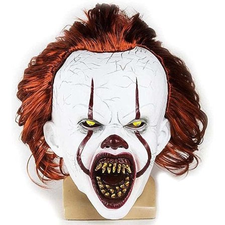 IC Pennywise Scary Clown Latex Maske Joker Uhyggelig Halloween Creepy Tooth