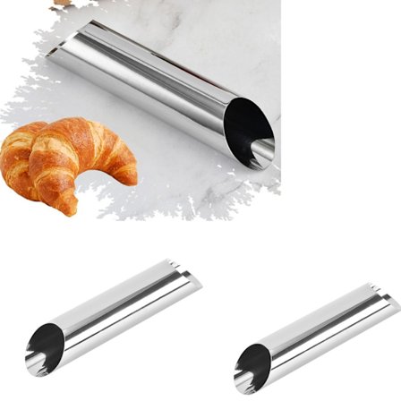 3 stk. dobbelt skrå mund runde wienerbrødsrulle bage mo